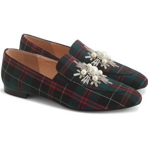 J Crew Tartan Plaid Janie Loafer NEW size 8.5